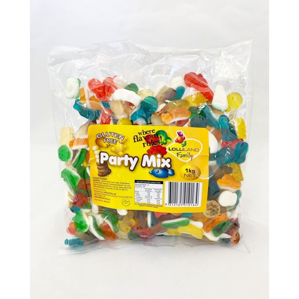 GUMMI PARTY MIX LOLLILAND 1KG